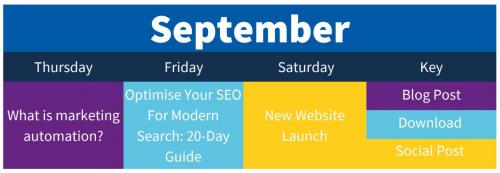 contentcalendar example